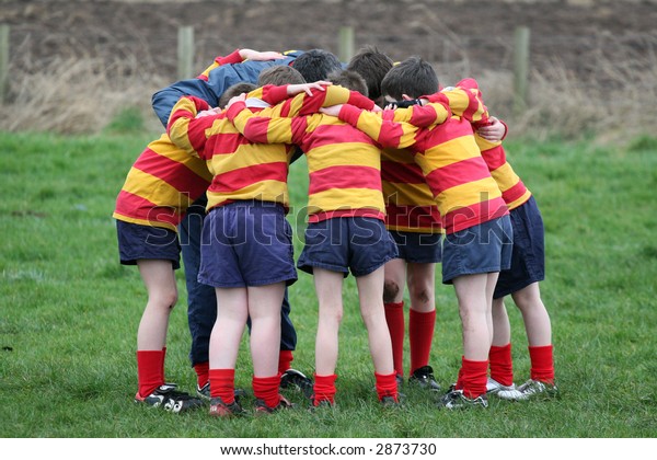 Team Huddle Stock Photo (Edit Now) 2873730