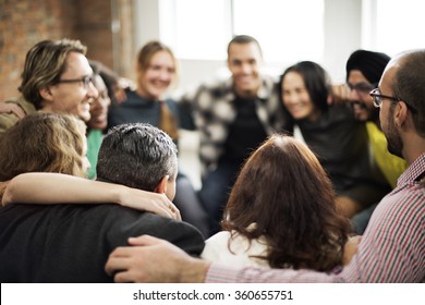 Team Huddle Harmony Togetherness Happiness Concept - Shutterstock ID 360655751