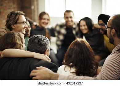 Team Huddle Harmony Togetherness Happiness Concept