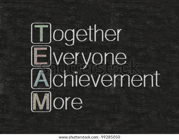 Team Meaning Written On Blackboard Background Stock Photo Edit Now 