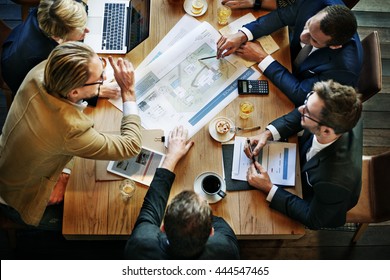 Team Meeting Brainstorming Planning Analysing Concept - Shutterstock ID 444547465