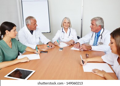 Team Meeting Of Some Doctors In A Hospital