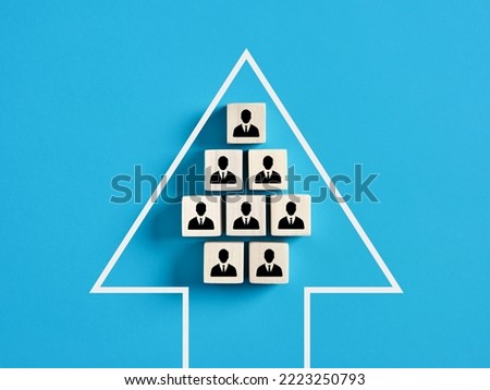 Team performance increase, common goals, organization and cooperation in business. Joint achievement of goals and tasks, coordination of actions, teamwork and cooperation.