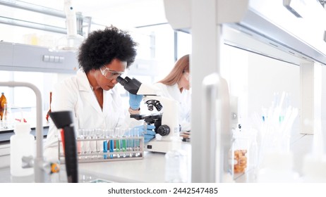 Team of scientists doing some lab examination
