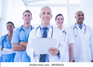 Team Smiling Doctors Looking Camera Medical Stock Photo 289402421 ...