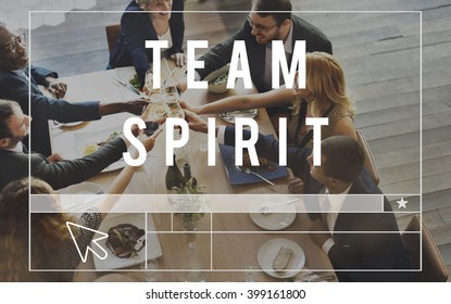 Team Spirit Cooperation Collaboration Work Concept Stock Photo ...