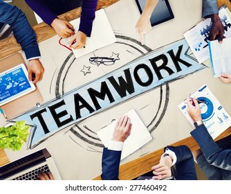 Team Teamwork Banner Badge Concept Stock Photo 277460492 | Shutterstock