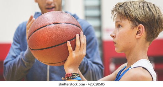 Team Teamwork Basketball Training Game Concept