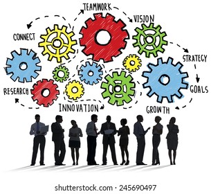 Team Teamwork Goals Strategy Vision Business Support Concept - Shutterstock ID 245690497