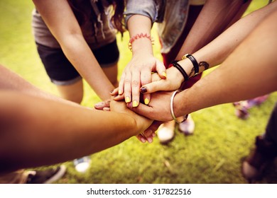 Team Teamwork Relation Together Unity Friendship Concept