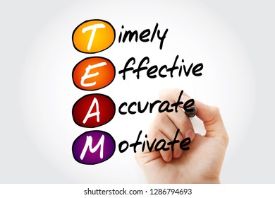 Team Train Educate Attract Motivate Acronym Stock Photo 1285750393 