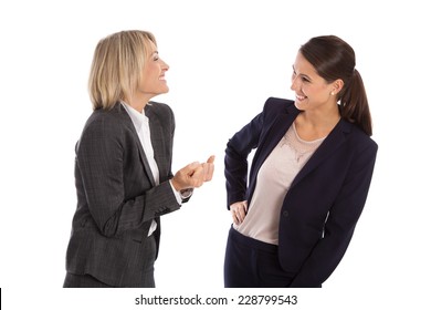 Team Two Isolated Business Woman Celebrating Stock Photo 228799543 ...