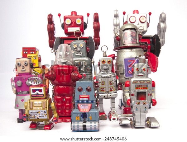 vintage robot toys