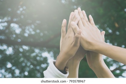 Team Work Together Concept Hand People Stock Photo 793578967 | Shutterstock