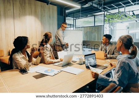 Team working together to develop concepts with vibrant visuals
