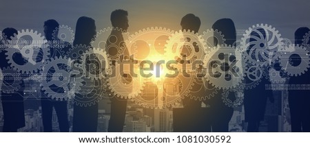 Teamwork of business concept.