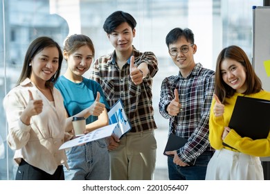 Teamwork Business Join Hand Together Concept, Business Team Standing Hands Together, Volunteer Charity Work. People Joining For Cooperation Success Business.