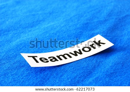 teamwork concept with copyspace for text message Stock photo © 