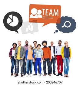 Teamwork in diversified environment.