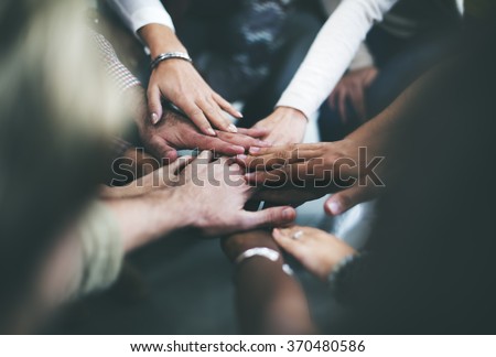 Teamwork Join Hands Support Together Concept