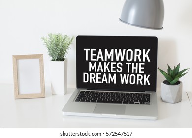 511 Team work makes dream work Images, Stock Photos & Vectors ...