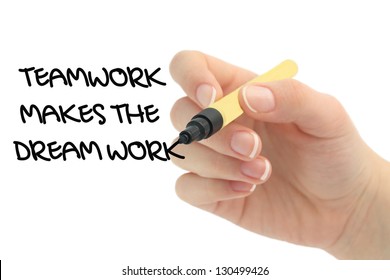 511 Team Work Makes Dream Work Images, Stock Photos & Vectors 