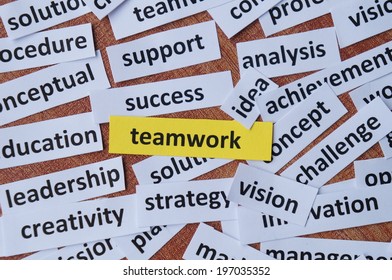 Teamwork Other Related Words Stock Photo 197035352 | Shutterstock