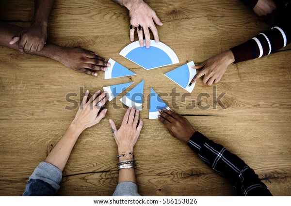 Teamwork Share Divide Concept
Group
