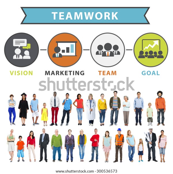 Teamwork Team Collaboration Connection Togetherness Unity Stock Photo ...