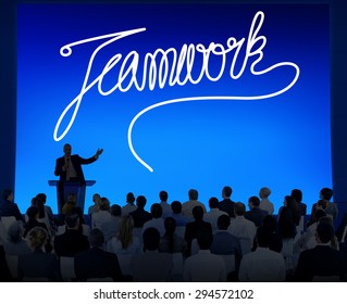 Teamwork Team Collaboration Support Member Unity Concept