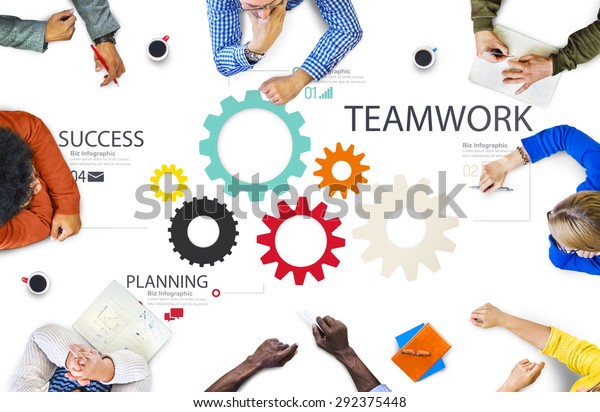 Teamwork Team Group Gear Partnership Cooperation Stock Photo (Edit Now ...