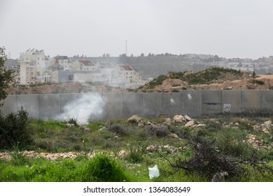 A Tear Gas Canister Exploded In Bilin, West Bank, Palestine, 15/02/19