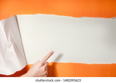 Tear The Orange Paper, Human Hand