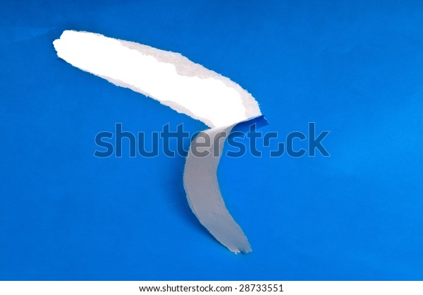 Tear paper with\
hole