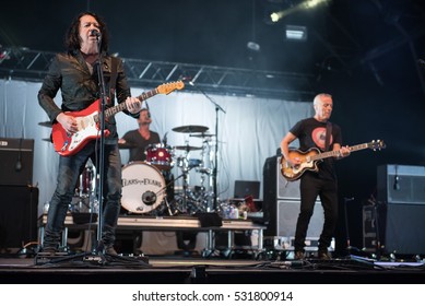 Tears For Fears Perform At Camp Bestival, Lulworth Castle, Dorset UK On 31 July 2016.  Pictured: Roland Orzabal And Curt Smith


