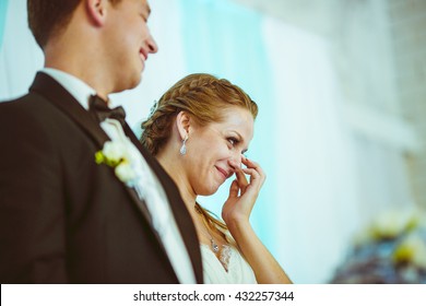 Tears Of Happiness From Happy Newlyweds 