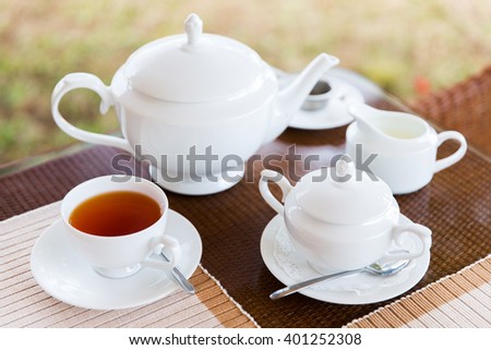 Similar – Image, Stock Photo teatime Beverage Drinking