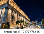 Teatro Degollado, a neoclassical Mexican theater in Guadalajara, Mexico at sunset