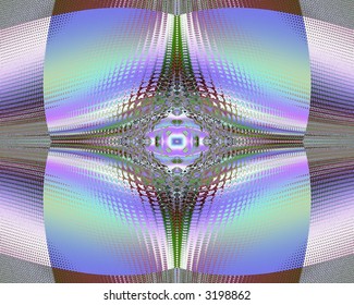 Tech Colored Fractal Background