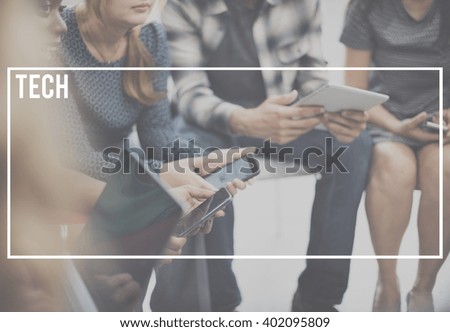 Tech Technology Data Digital Innovation Internet Concept