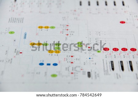 The technical drawing