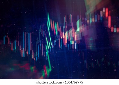 Technical Price Graph Indicator Red Green Stock Photo 1304769775 ...