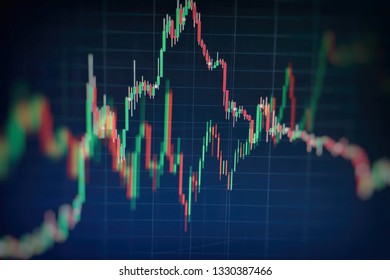 Technical Price Graph Indicator Red Green Stock Photo 1330387466 ...