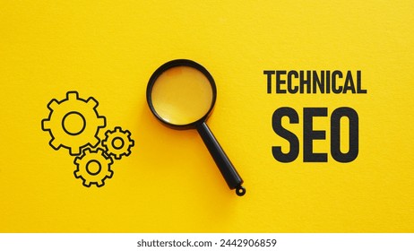 Technical SEO is shown using a text