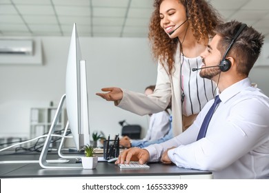 Technical Support Agents Working In Office