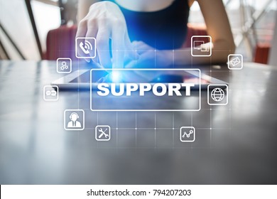 Technical Support. Customer Help. Business And Technology Concept.