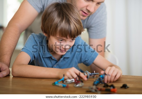 Technically Minded Little Boy Playing Home Stock Photo (Edit Now) 222985930