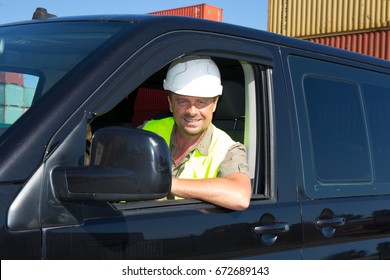 Technician Construction Driving Van