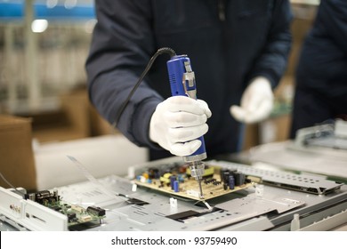 Technician at work