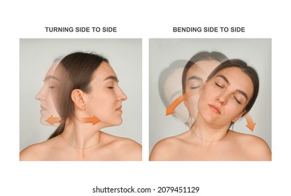 Technique Of Turning And Bending The Head To The Side To Stretch The Neck.